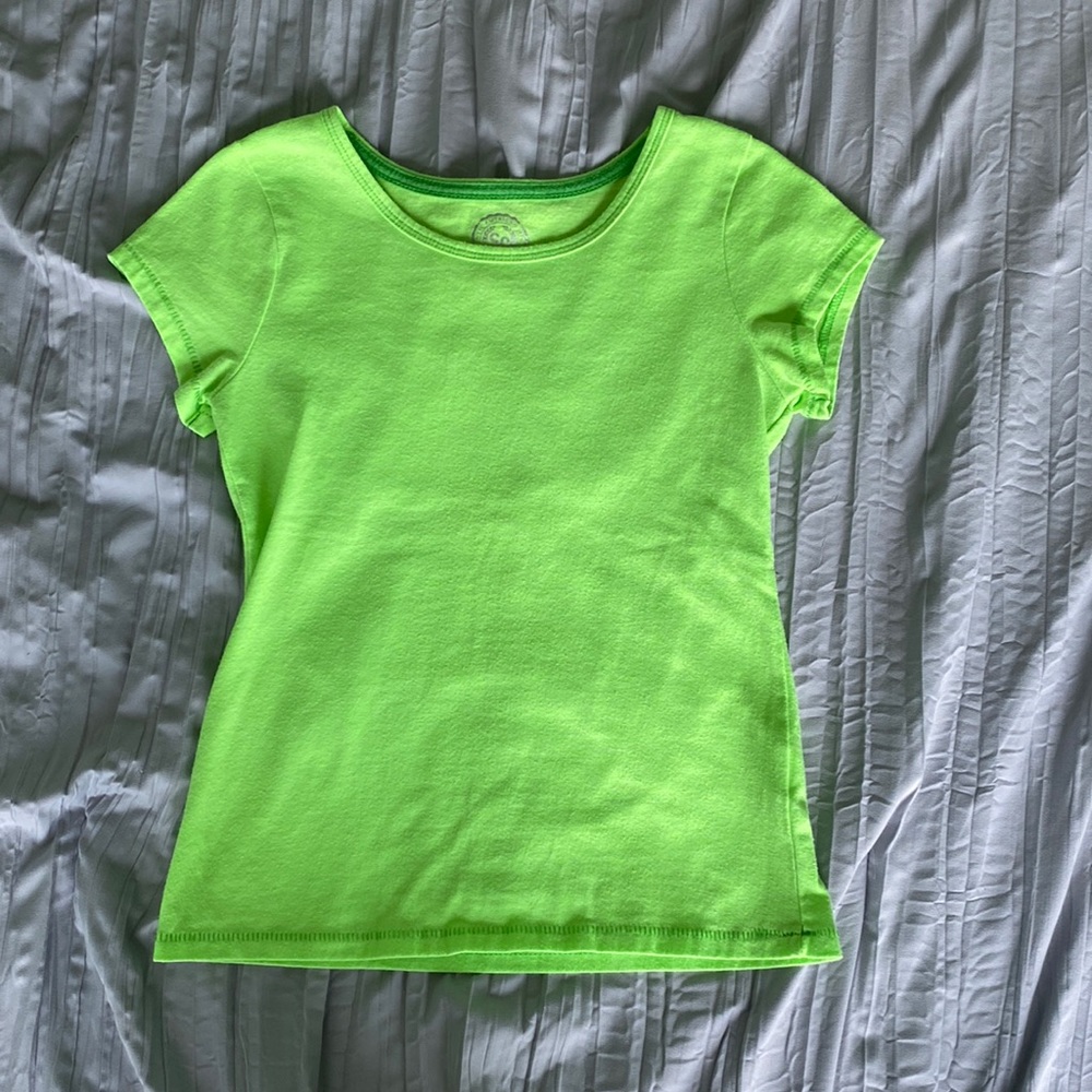 Girls Neon Green Shirt